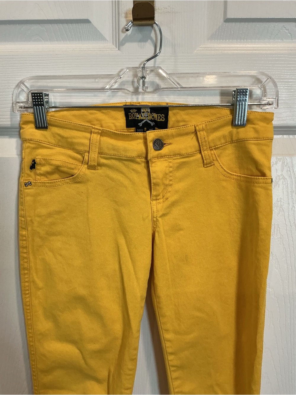 Royal Bones Mustard Yellow Denim Pants - Picture 2 of 9